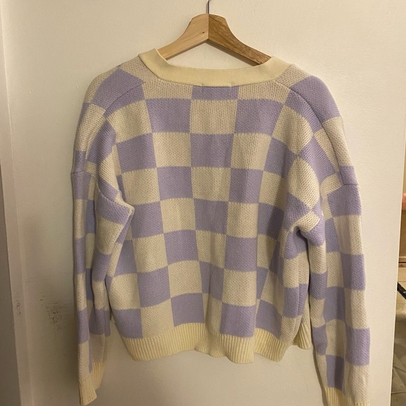 Oak & Fort Checkered Cardigan - Size L - Picture 3 of 3